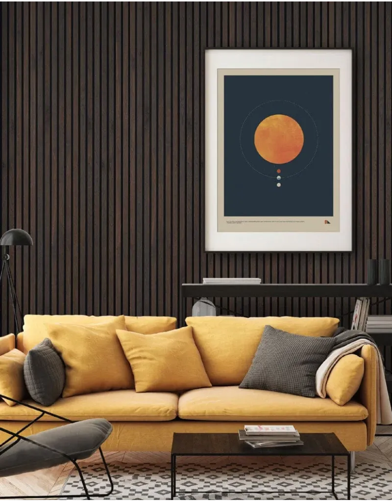 Утсан царс модны өнгөтэй ханын акустик хавтан (60x300см)