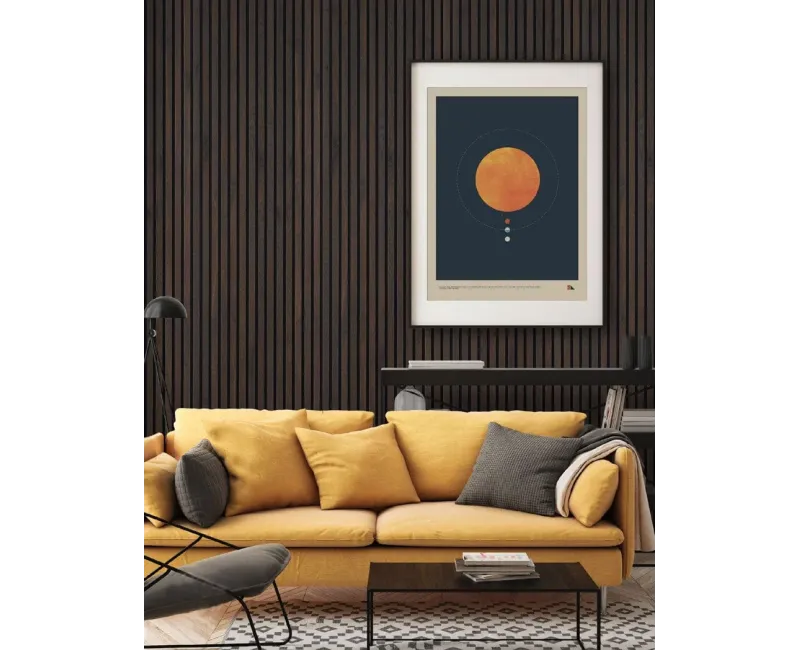 Утсан царс модны өнгөтэй ханын акустик хавтан (60x300см)