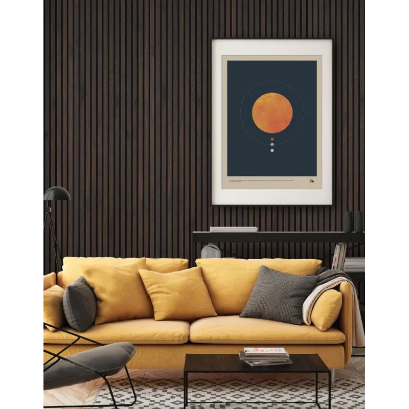 Утсан царс модны өнгөтэй ханын акустик хавтан (60x300см)